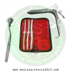  Hegar uterine dilator 3 pieces set, 7-8, 9-10, 13-14, pinwheel, grave large
